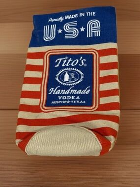 Tito's Vodka Bag/Sleeve USA Made Red White Blue 4th July 250 Years